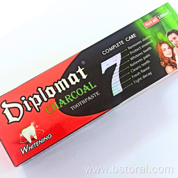 OEM Private Label Diplomat Charcoal Gum Whitening Toothpaste